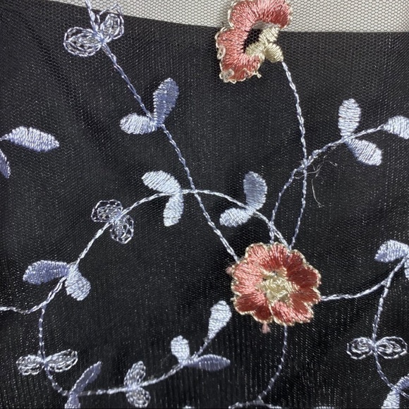 Nanette Lapore Blouse Black Floral Net & Black Camisole XL - Picture 7 of 12